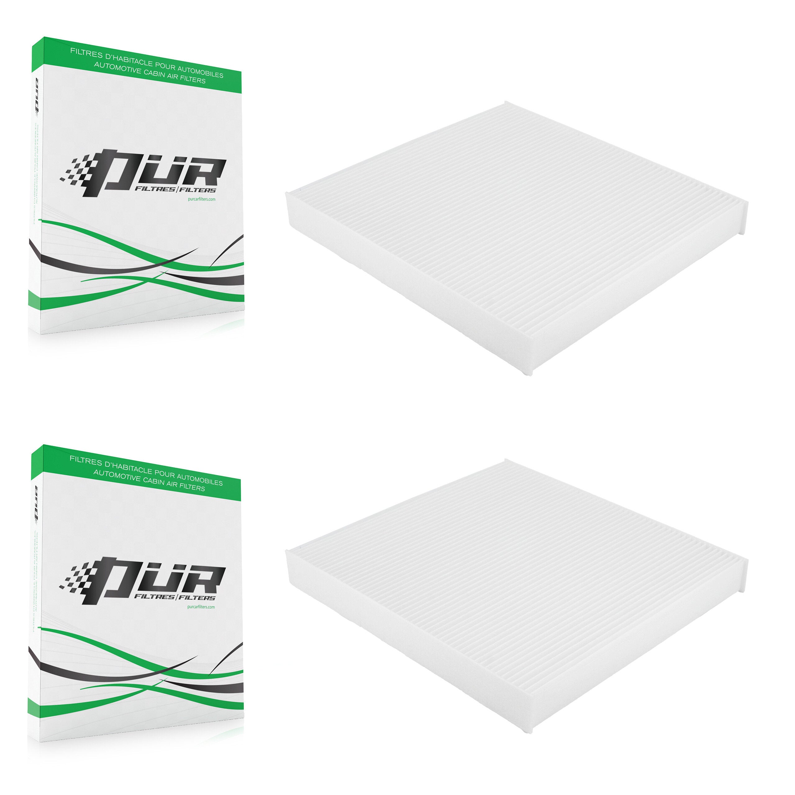 Cabin Air Filter (2 Pack) For Jeep Grand Cherokee Dodge Durango L WK K54-100044