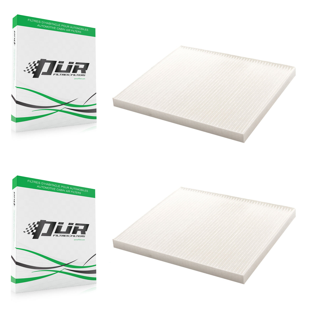 Cabin Air Filter (2 Pack) For Hyundai Kia Accent Tucson Rio Sportage Rondo Forte Veloster K54-100050