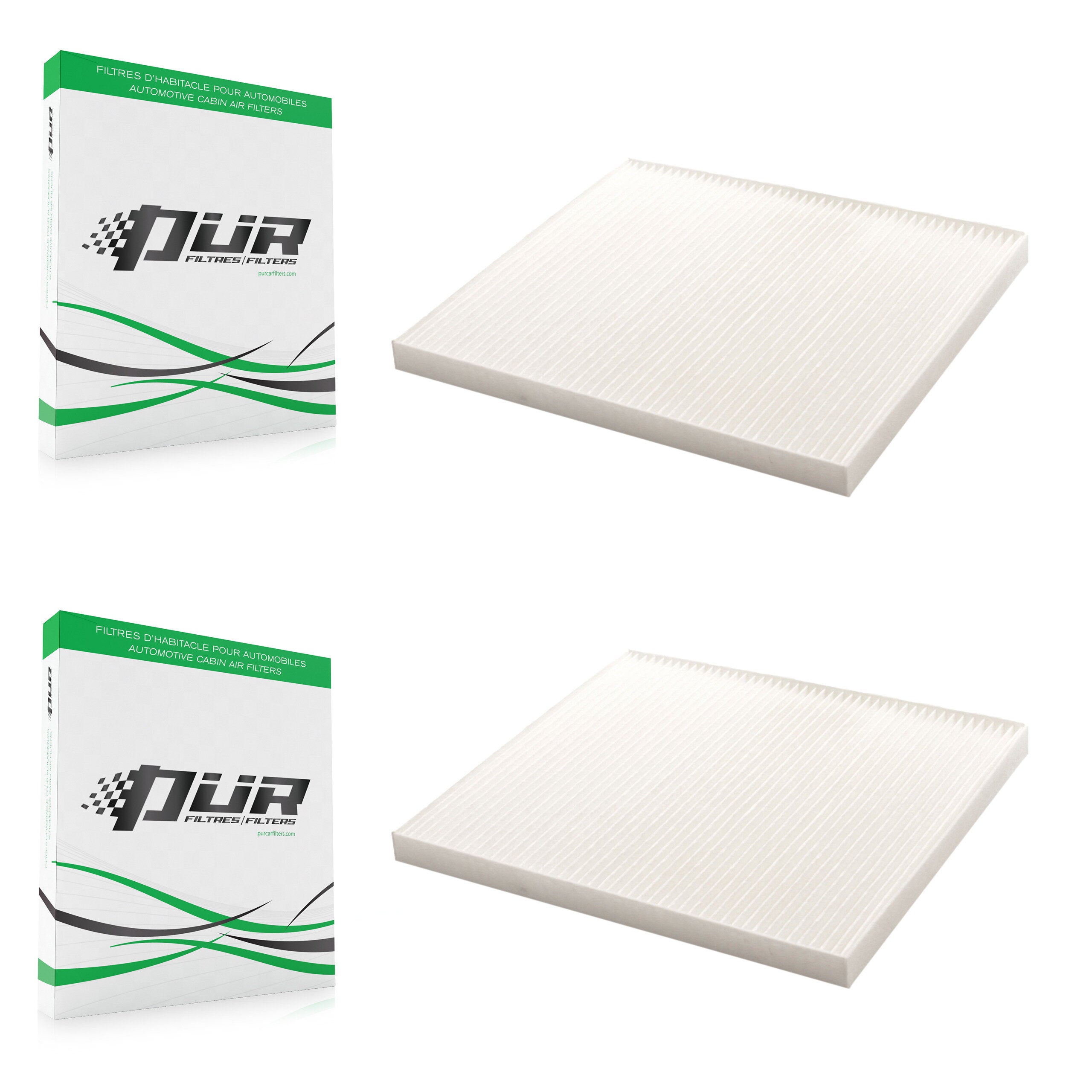 Cabin Air Filter (2 Pack) For Hyundai Kia Accent Tucson Rio Sportage Rondo Forte Veloster K54-100050
