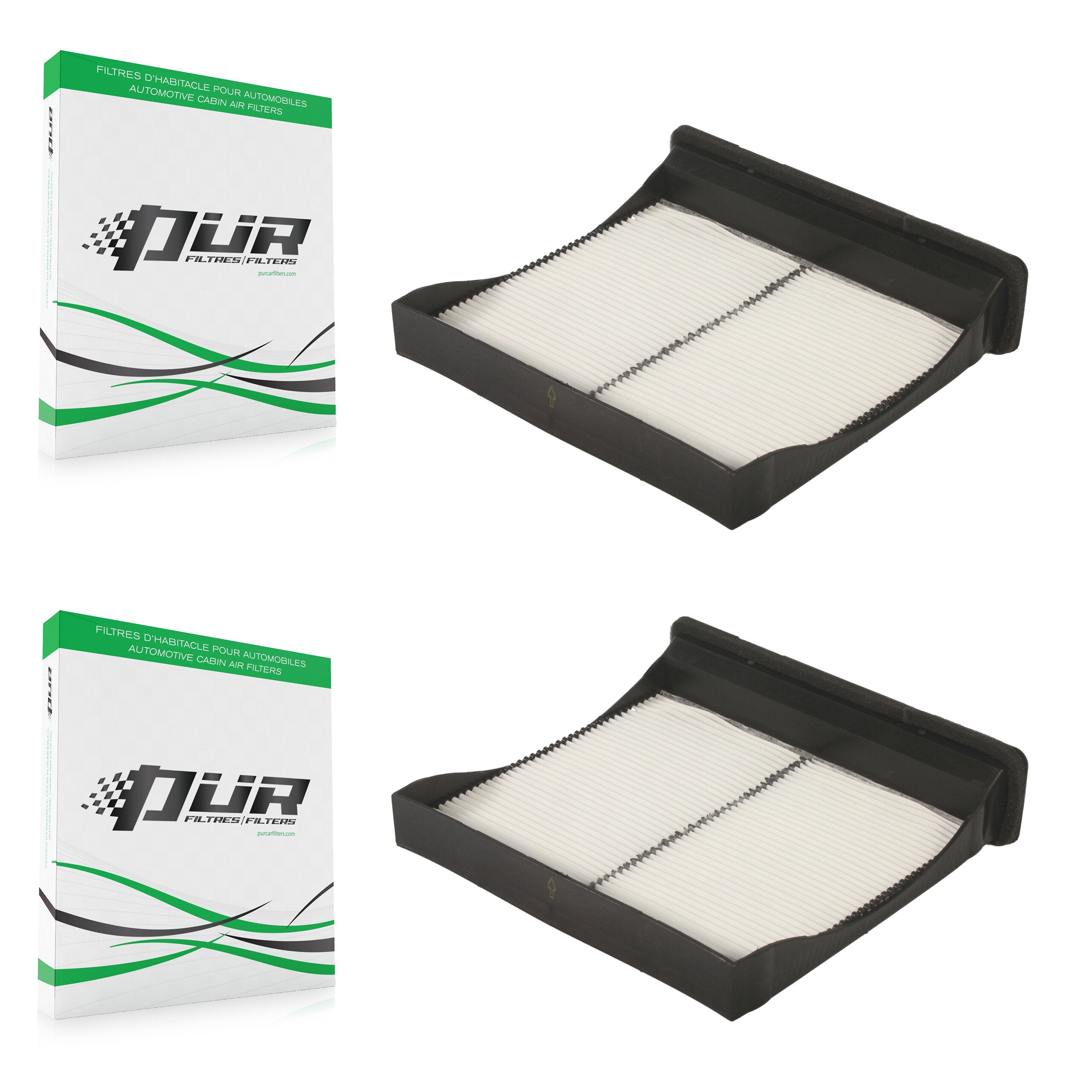 Cabin Air Filter (2 Pack) For Subaru Forester Impreza Crosstrek XV WRX STI K54-100062