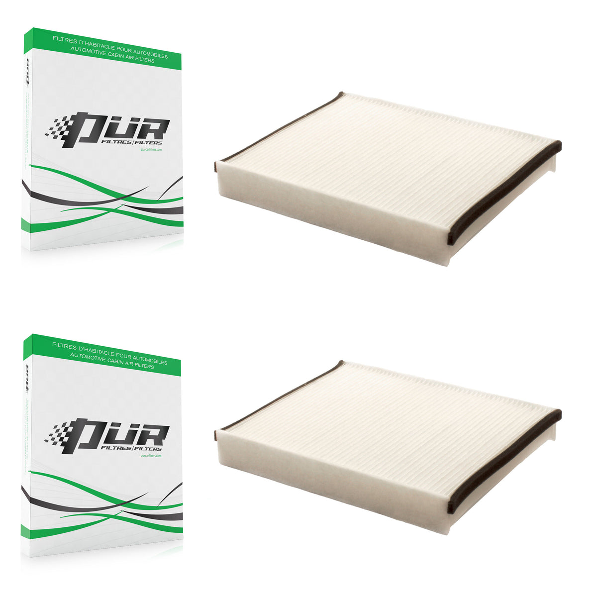 Cabin Air Filter (2 Pack) For Ford Escape Focus Transit Connect EcoSport Lincoln MKC GT K54-100072