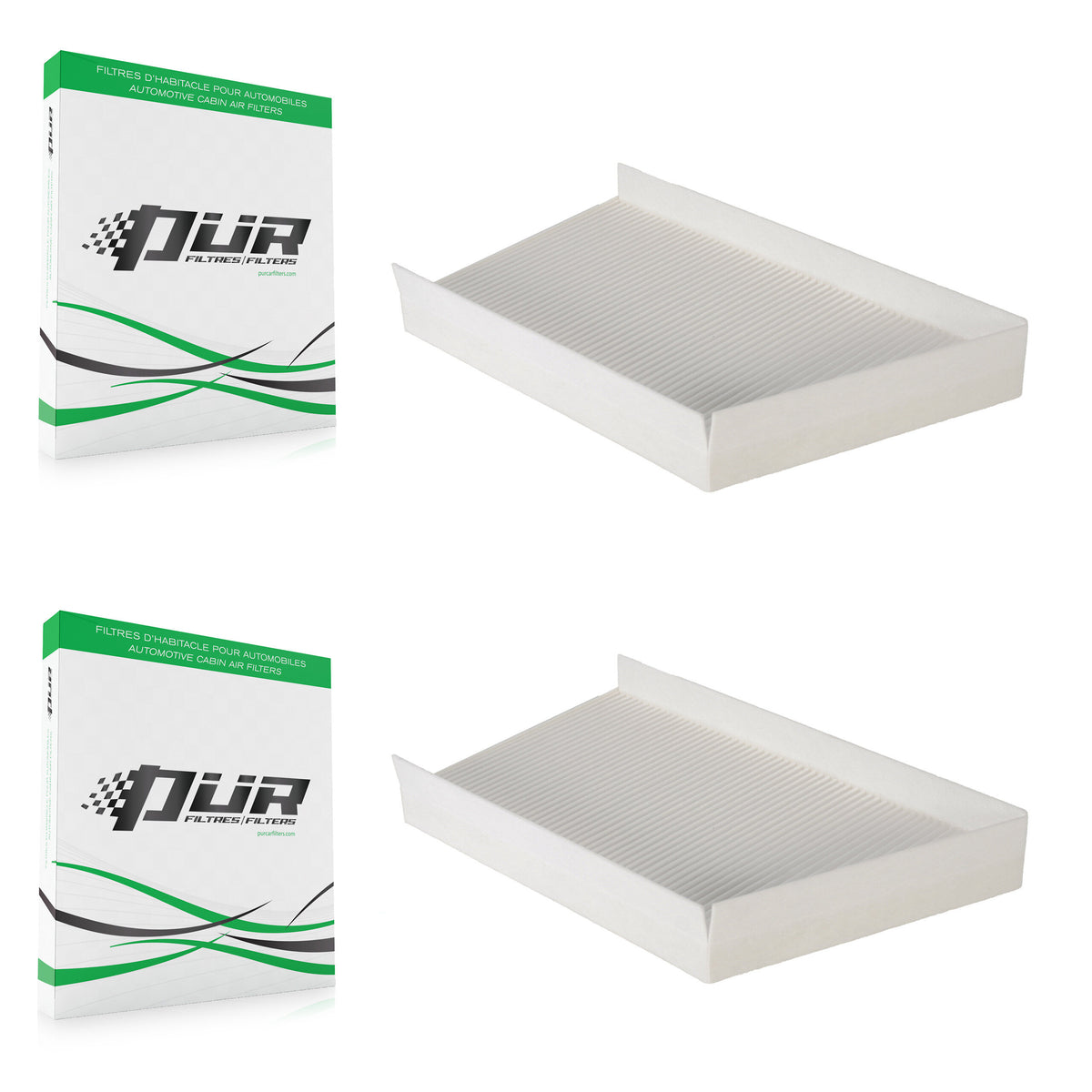 Cabin Air Filter (2 Pack) For Mercedes-Benz C230 C240 C280 CLK350 CLK320 C320 CLK500 E300 K54-100087