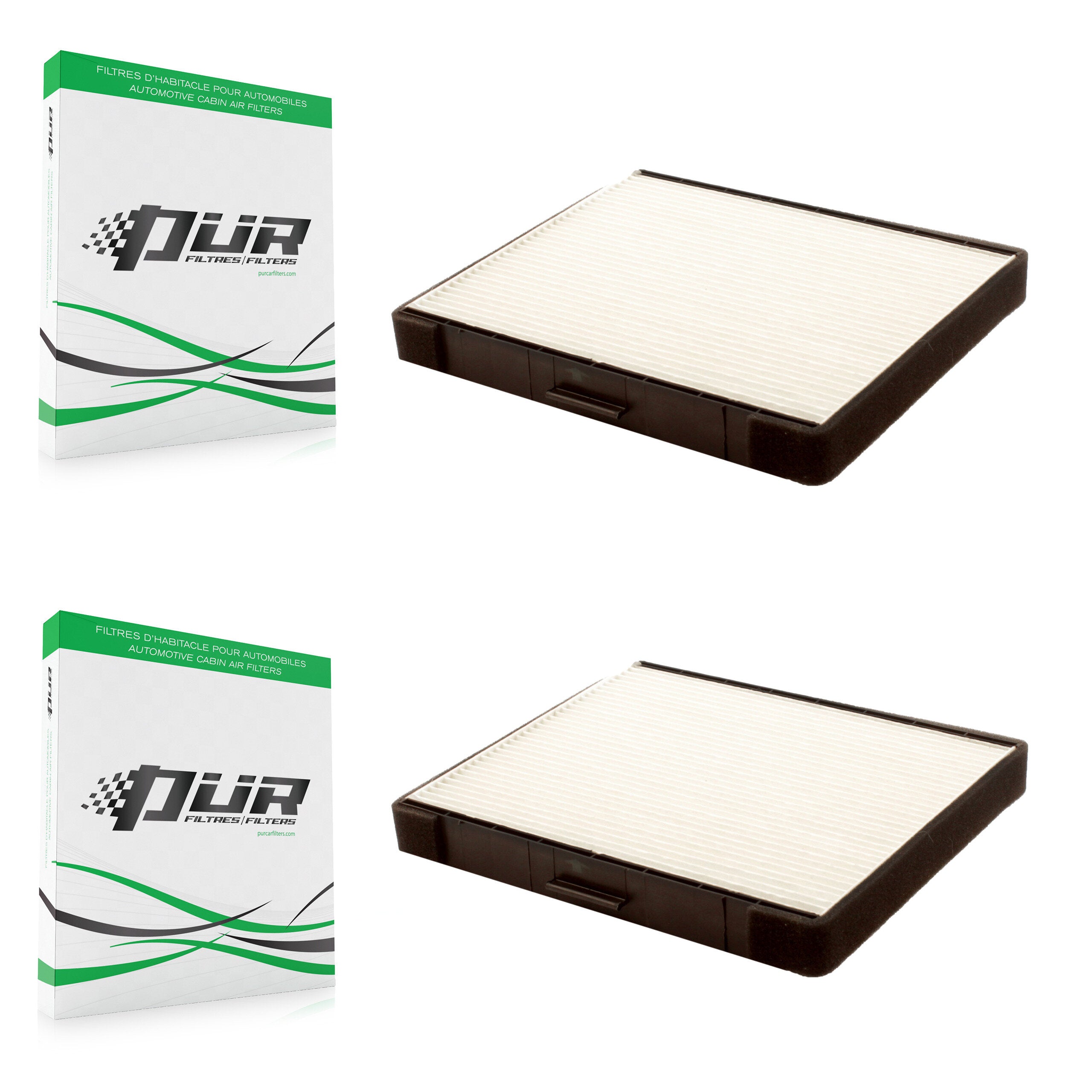 Cabin Air Filter (2 Pack) For Hyundai Elantra Kia Sedona Tiburon Entourage K54-100096