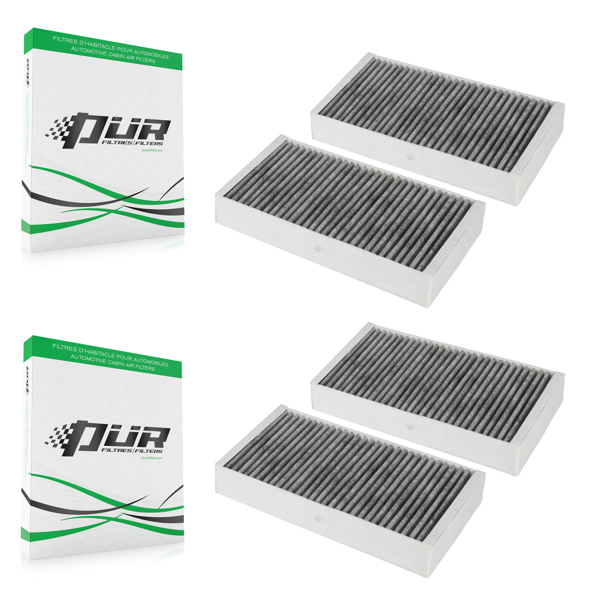 Cabin Air Filter (2 Pack) For Mercedes-Benz ML350 ML320 GL350 R350 GL320 GL450 GL550 ML63 K54-100116