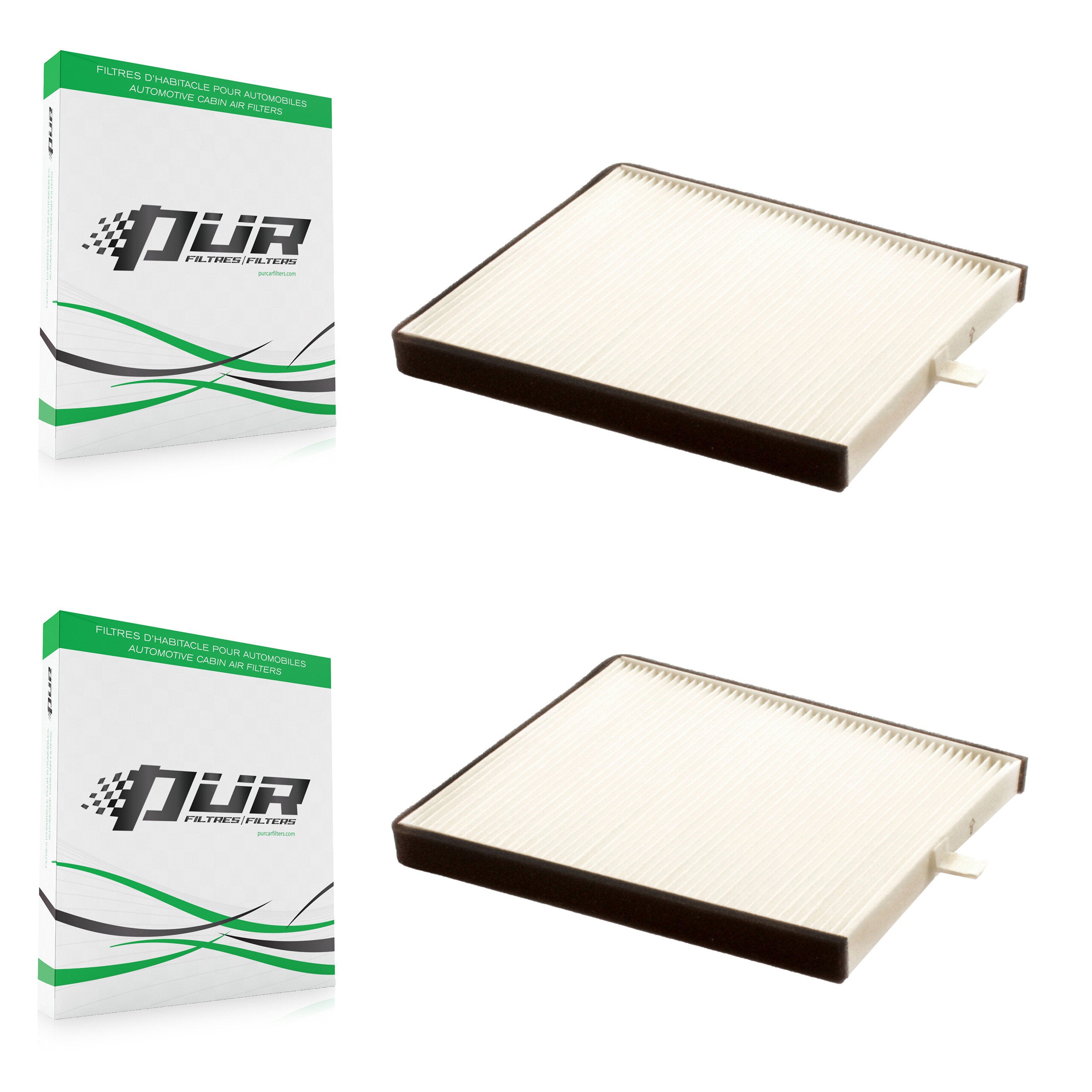 Cabin Air Filter (2 Pack) For Chevrolet Aveo Pontiac Aveo5 Wave G3 Suzuki Swift+ Wave5 K54-100132
