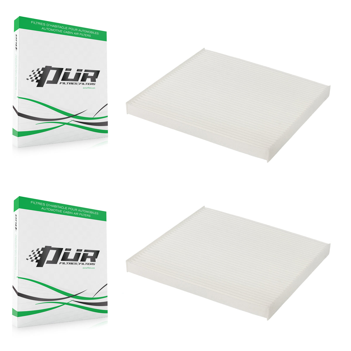 Cabin Air Filter (2 Pack) For Jeep Cherokee Chrysler 200 K54-100134