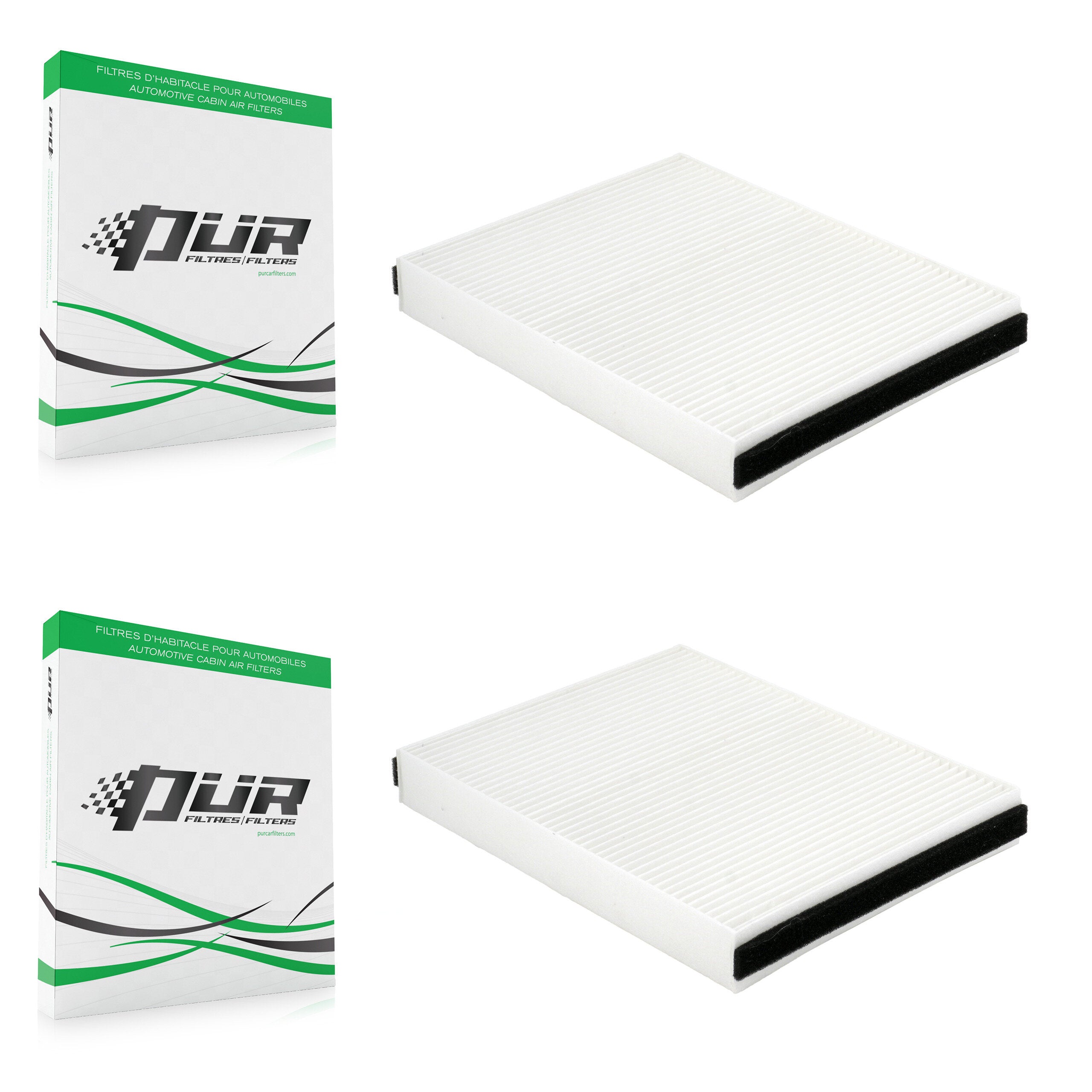Cabin Air Filter (2 Pack) For Mercedes-Benz C300 GLC300 ML350 C43 AMG GLE400 GLS450 GLC43 K54-101678