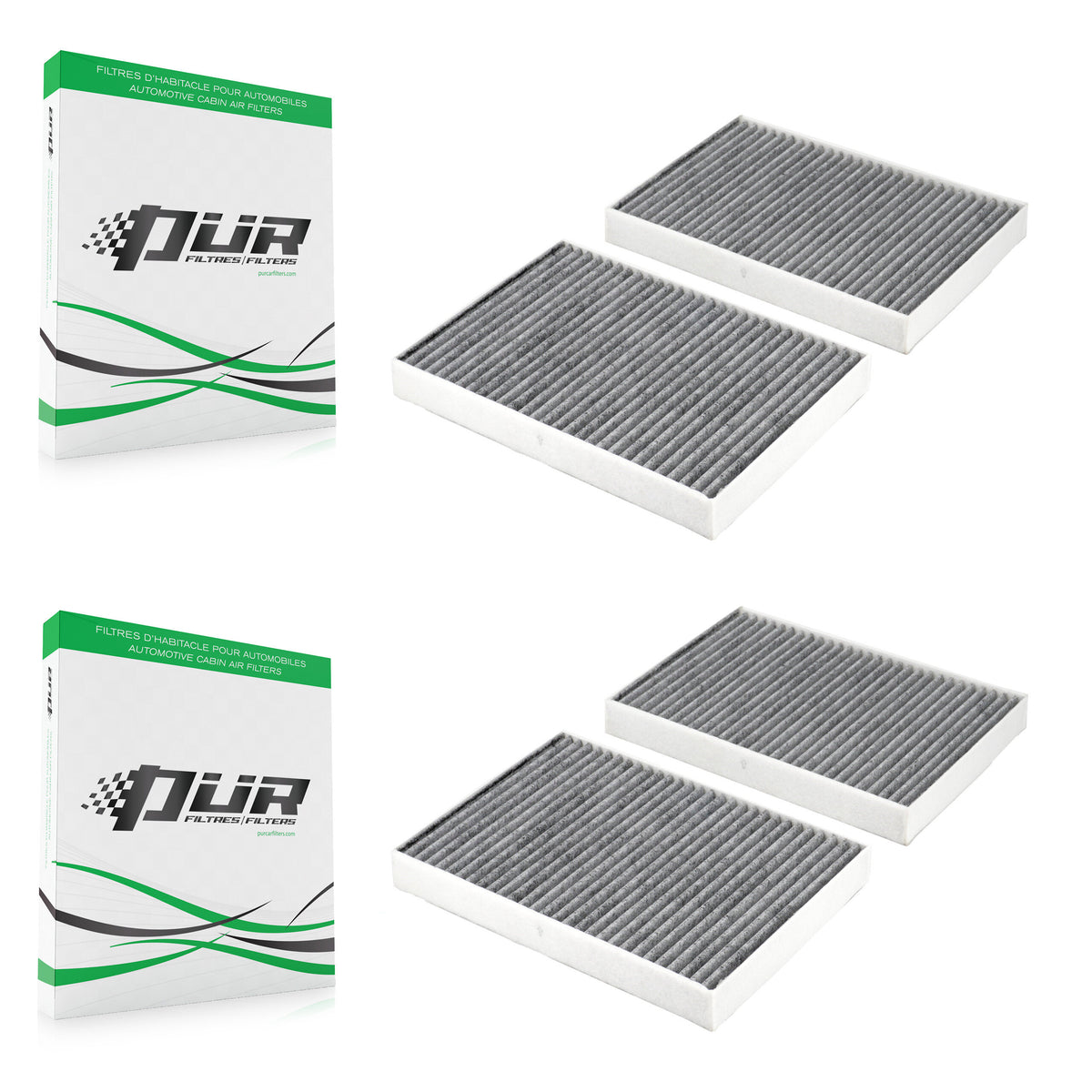 Cabin Air Filter (2 Pack) For Mercedes-Benz S550 S450 CL550 S350 S63 AMG CL63 S600 S65 K54-101704