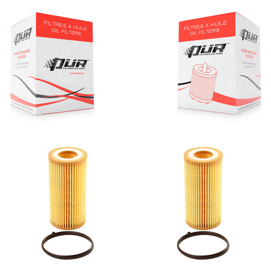 Engine Cartridge Oil Filter (2 Pack) For Volkswagen Jetta Passat Golf Audi Beetle Rabbit K56-100002