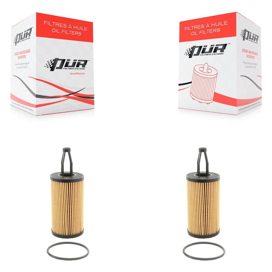 Engine Cartridge Oil Filter (2 Pack) For Mercedes-Benz ML350 C300 C43 AMG GLC43 GLE400 K56-100009