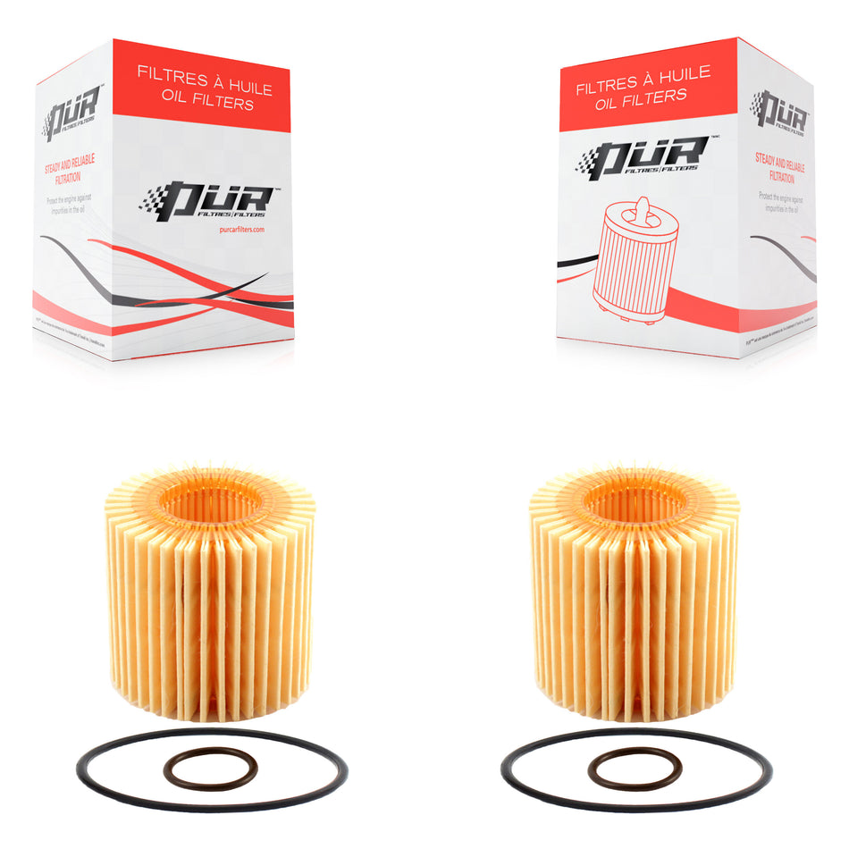 Engine Cartridge Oil Filter (2 Pack) For Toyota Corolla Matrix C-HR Prius Pontiac Vibe V K56-100016