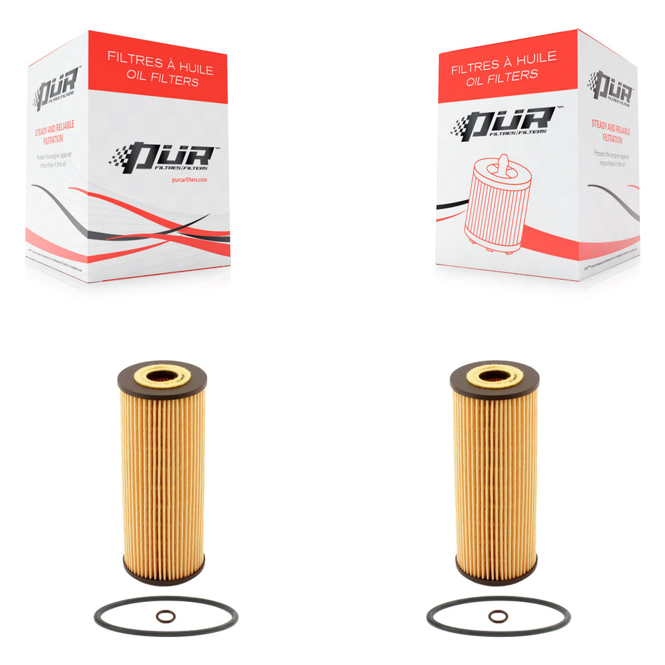 Engine Cartridge Oil Filter (2 Pack) For Volkswagen Jetta Golf Beetle Passat K56-100021