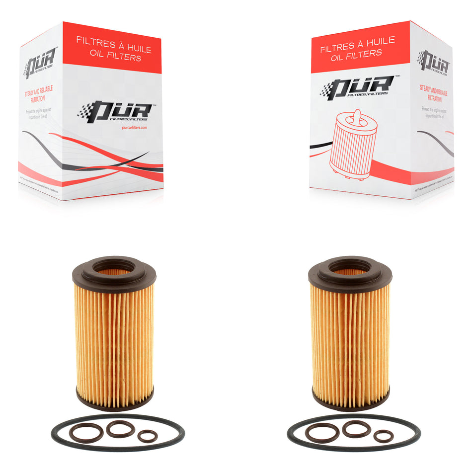Engine Cartridge Oil Filter (2 Pack) For Mercedes-Benz GLK350 C300 ML350 C250 E350 C350 K56-100029