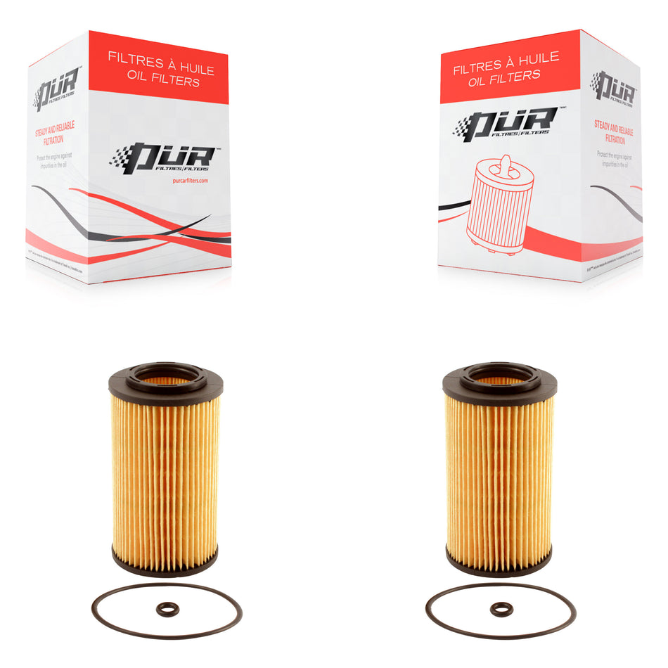 Engine Cartridge Oil Filter (2 Pack) For Hyundai Santa Fe Sonata Kia Veracruz Sedona K56-100034