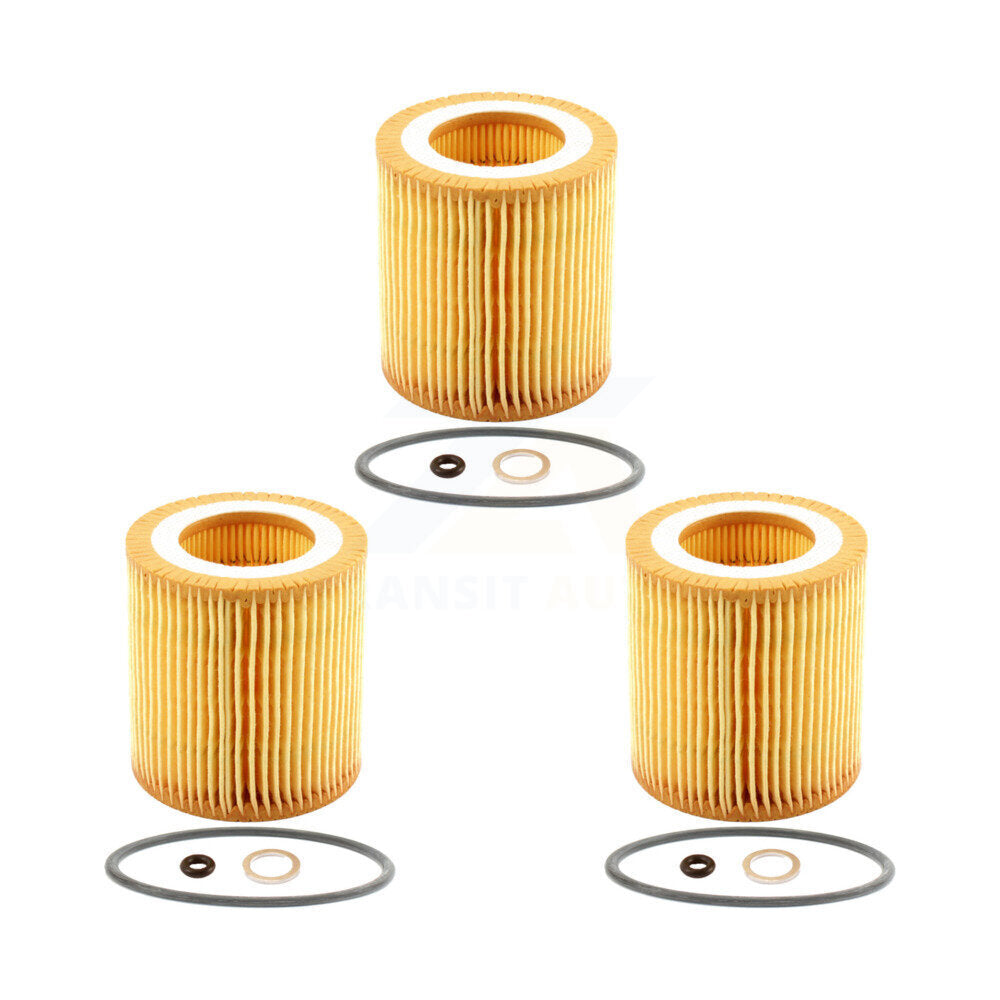 Engine Cartridge Oil Filter (3 Pack) For BMW X5 X3 328i xDrive X1 323i 320i 335i X6 128i K56-100067