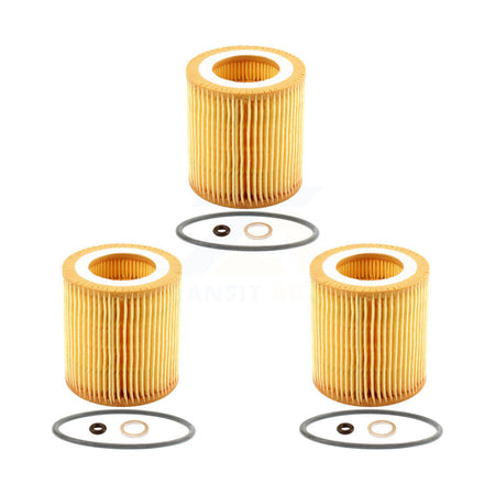 Engine Cartridge Oil Filter (3 Pack) For BMW X5 X3 328i xDrive X1 323i 320i 335i X6 128i K56-100067