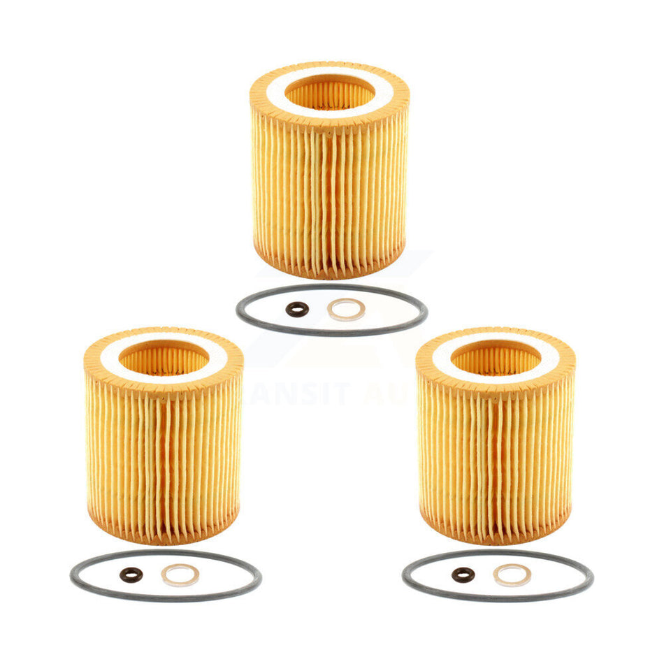Engine Cartridge Oil Filter (3 Pack) For BMW X5 X3 328i xDrive X1 323i 320i 335i X6 128i K56-100067