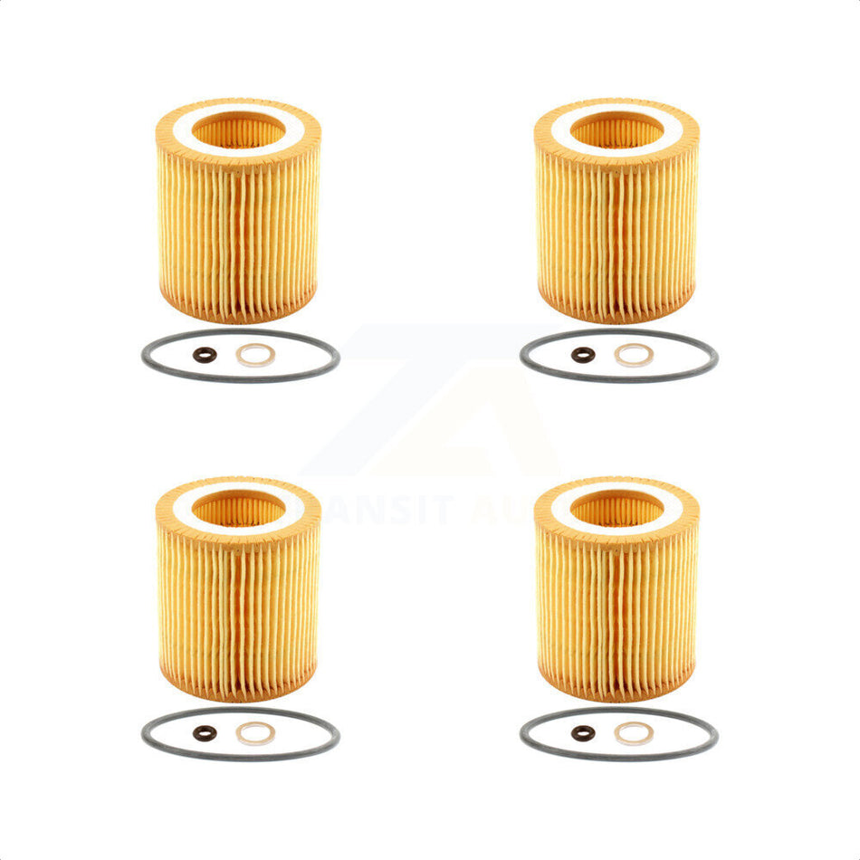 Engine Cartridge Oil Filter (4 Pack) For BMW X5 X3 328i xDrive X1 323i 320i 335i X6 128i K56-100106
