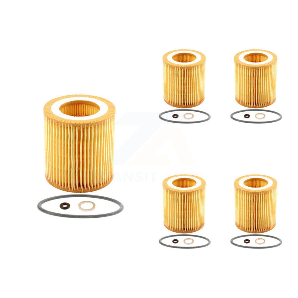 Engine Cartridge Oil Filter (5 Pack) For BMW X5 X3 328i xDrive X1 323i 320i 335i X6 128i K56-100136