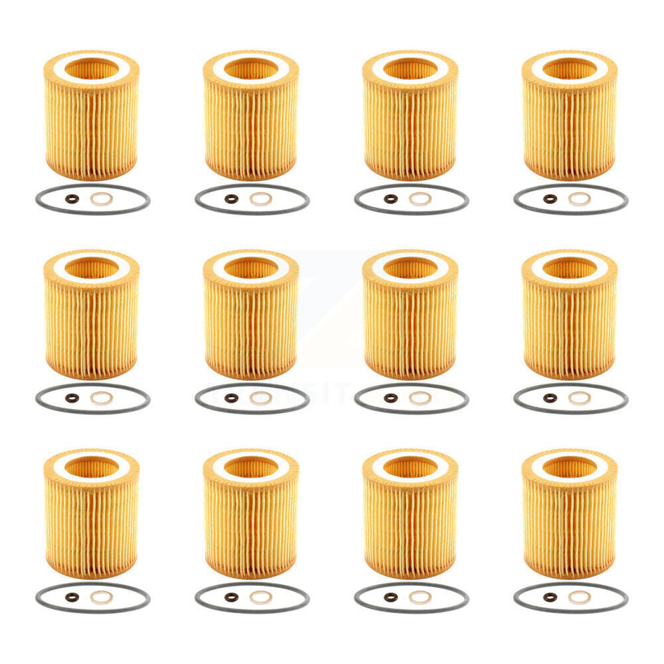 Engine Cartridge Oil Filter (12 Pack) For BMW X5 X3 328i xDrive X1 323i 320i 335i X6 128i K56-100270