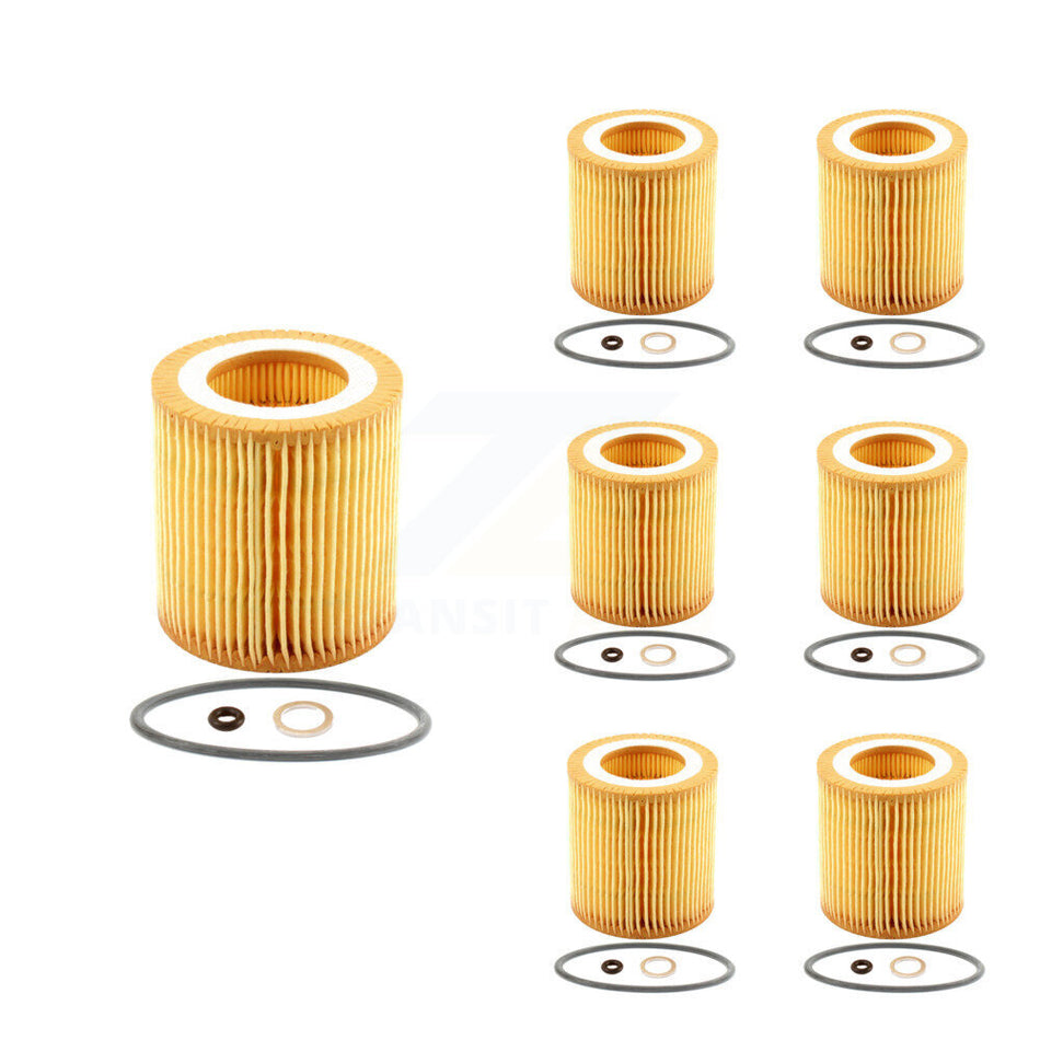 Engine Cartridge Oil Filter (7 Pack) For BMW X5 X3 328i xDrive X1 323i 320i 335i X6 128i K56-100350