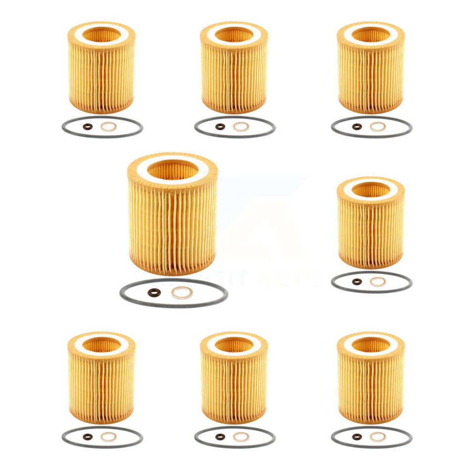 Engine Cartridge Oil Filter (8 Pack) For BMW X5 X3 328i xDrive X1 323i 320i 335i X6 128i K56-100390