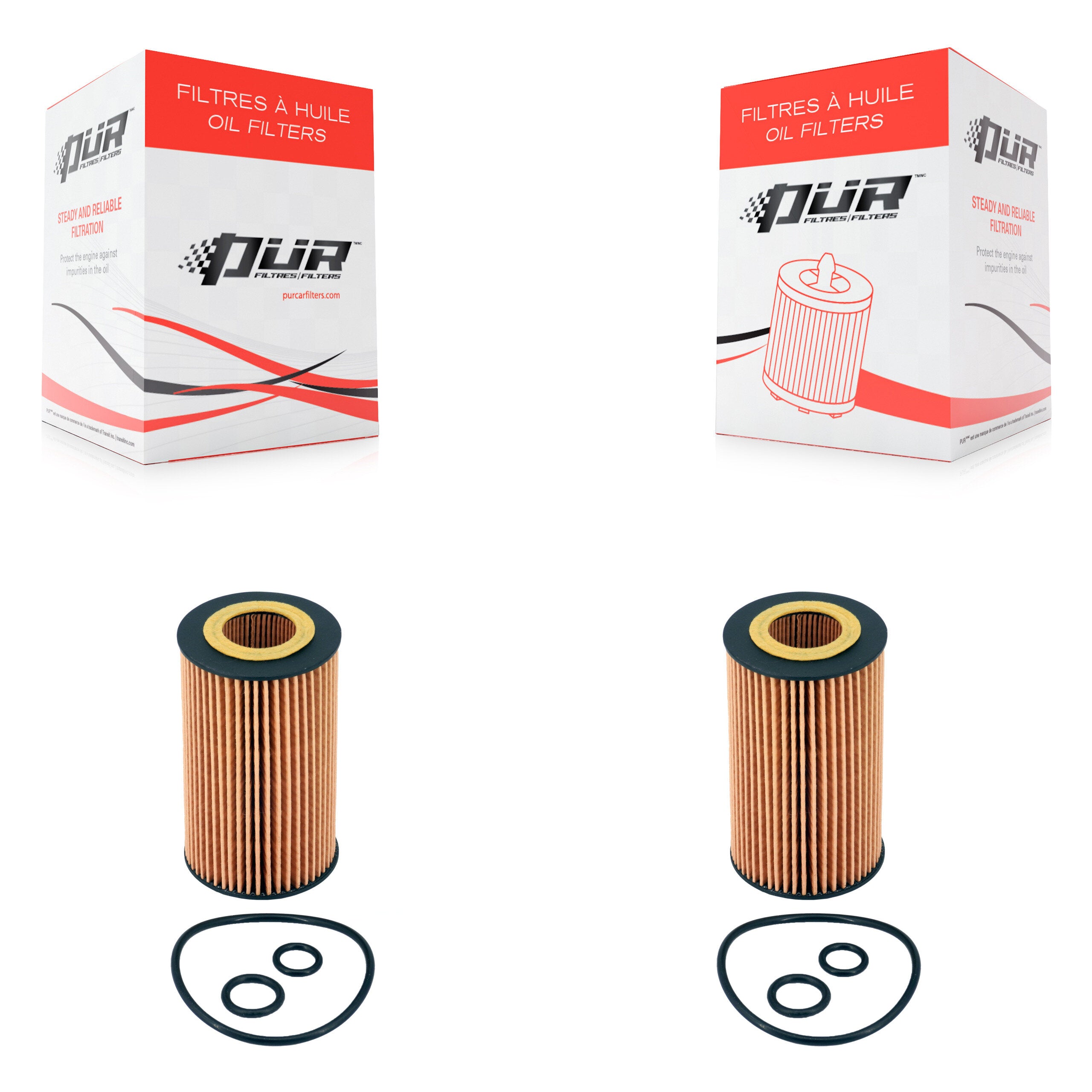 Engine Cartridge Oil Filter (2 Pack) For Mercedes-Benz Sprinter 2500 GLK250 3500 E250 K56-100440