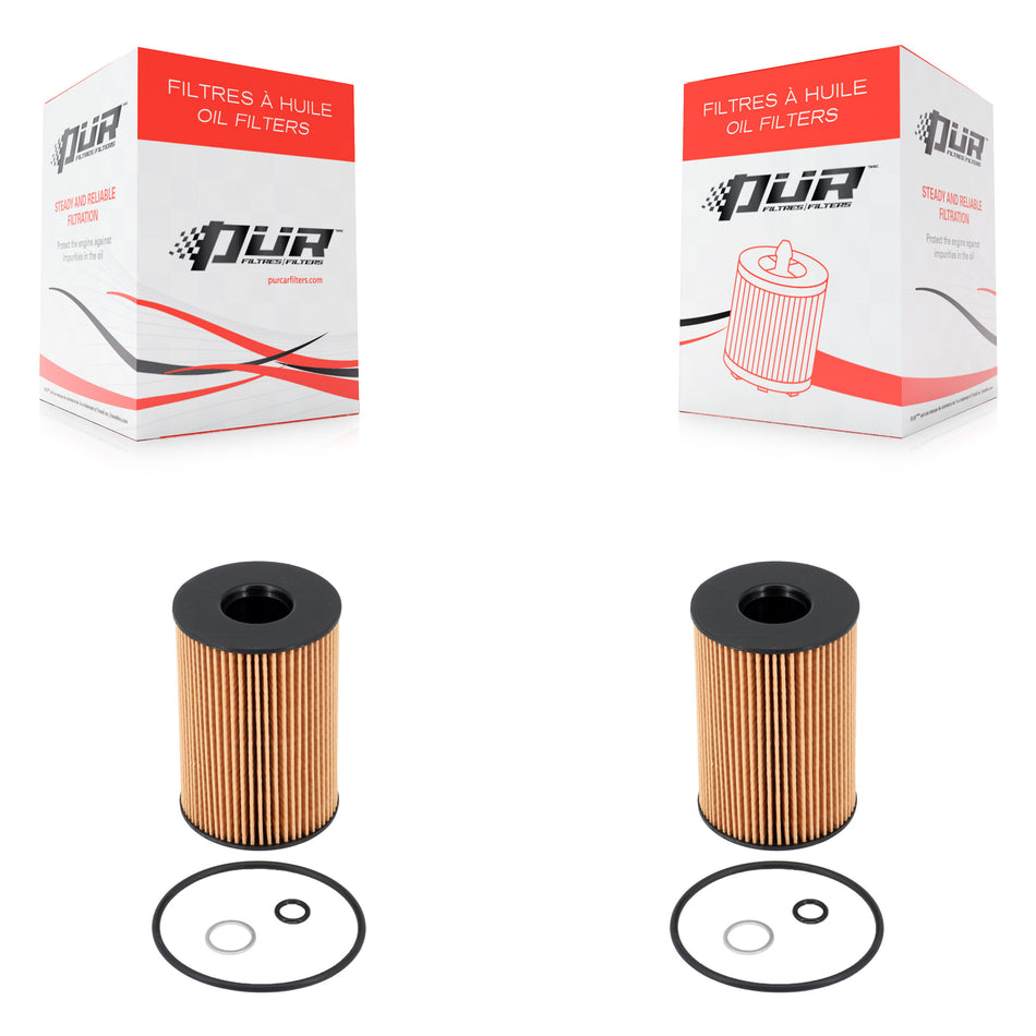 Engine Cartridge Oil Filter (2 Pack) For BMW X5 X6 Land Rover X7 Range Sport 750i xDrive K56-100480