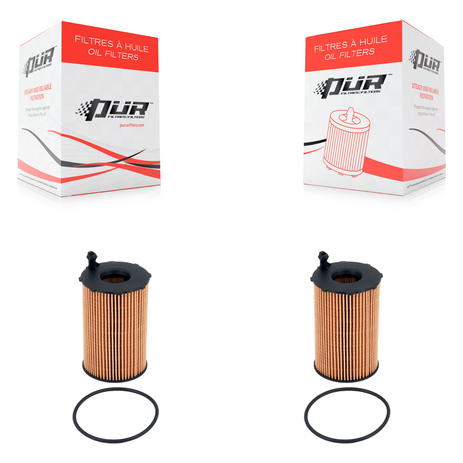 Engine Cartridge Oil Filter (2 Pack) For Audi Q5 Volkswagen Touareg Porsche Cayenne Q7 A6 K56-100484