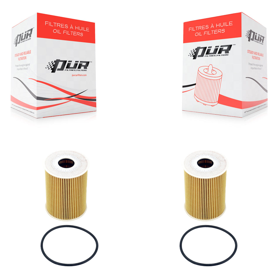 Engine Cartridge Oil Filter (2 Pack) For Porsche 911 Cayenne Macan Panamera BMW M5 M6 K56-100485