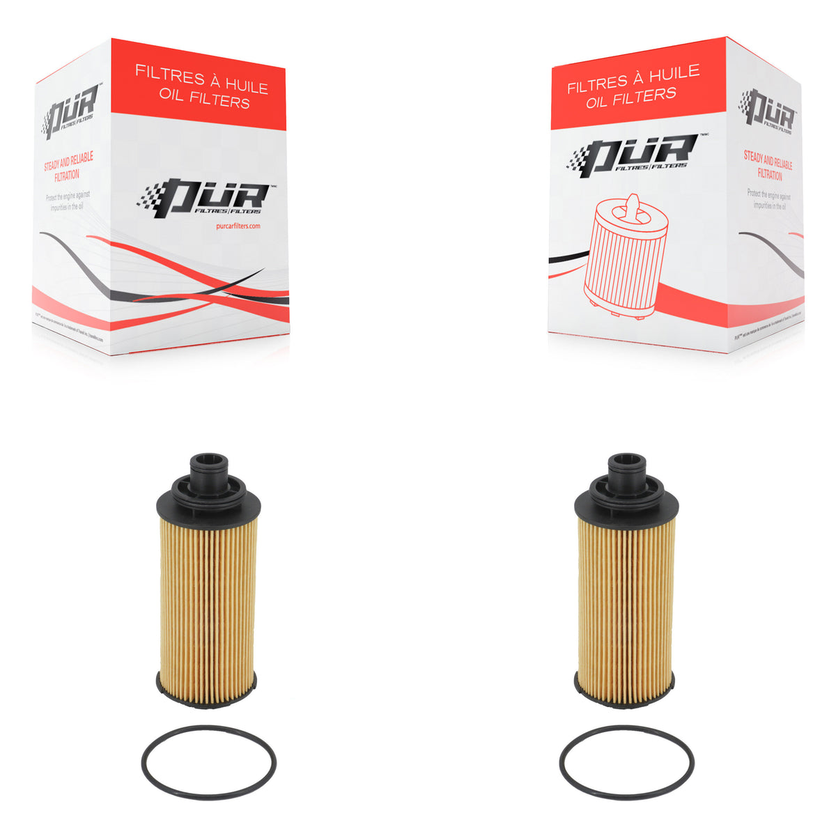 Engine Cartridge Oil Filter (2 Pack) For 2016-2022 Chevrolet Colorado GMC Canyon 2.8L K56-100489