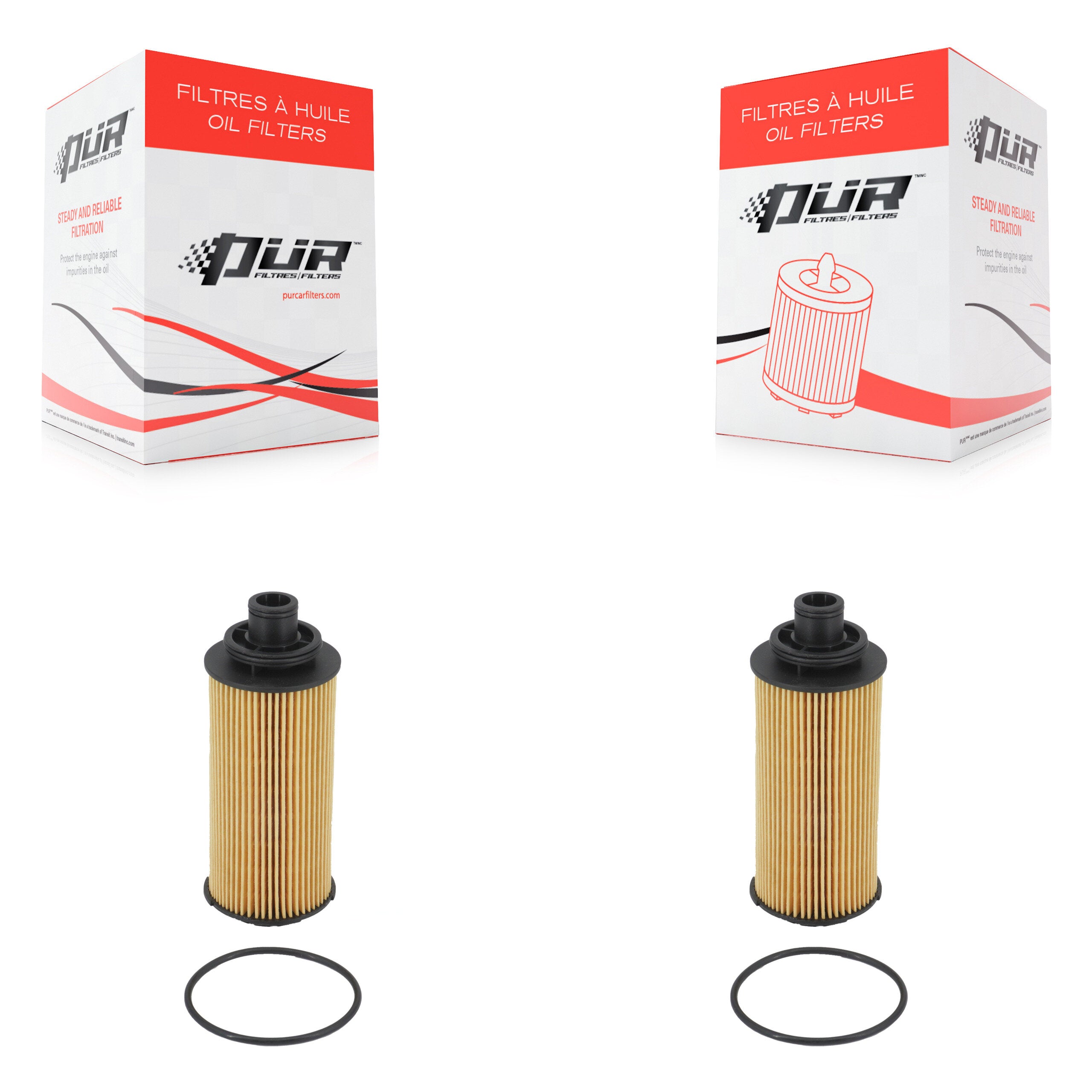 Engine Cartridge Oil Filter (2 Pack) For 2016-2022 Chevrolet Colorado GMC Canyon 2.8L K56-100489