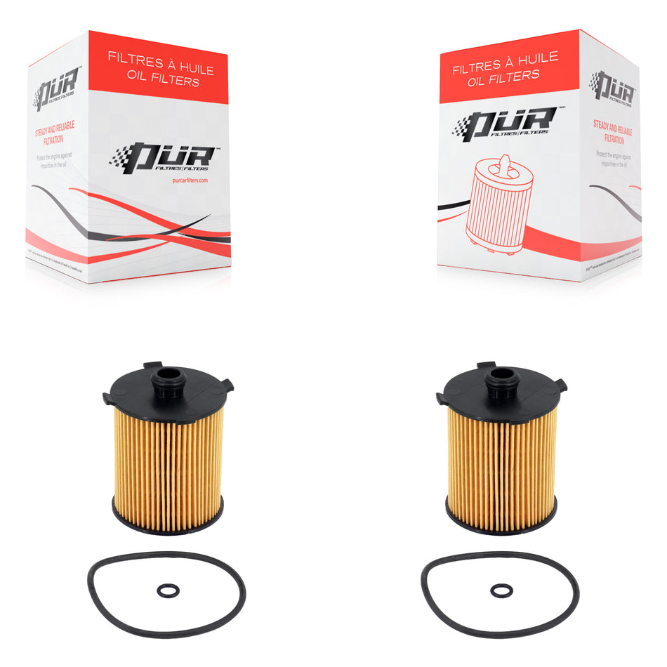 Engine Cartridge Oil Filter (2 Pack) For Volvo XC60 XC90 XC40 S60 V60 Cross Country V90 K56-100490