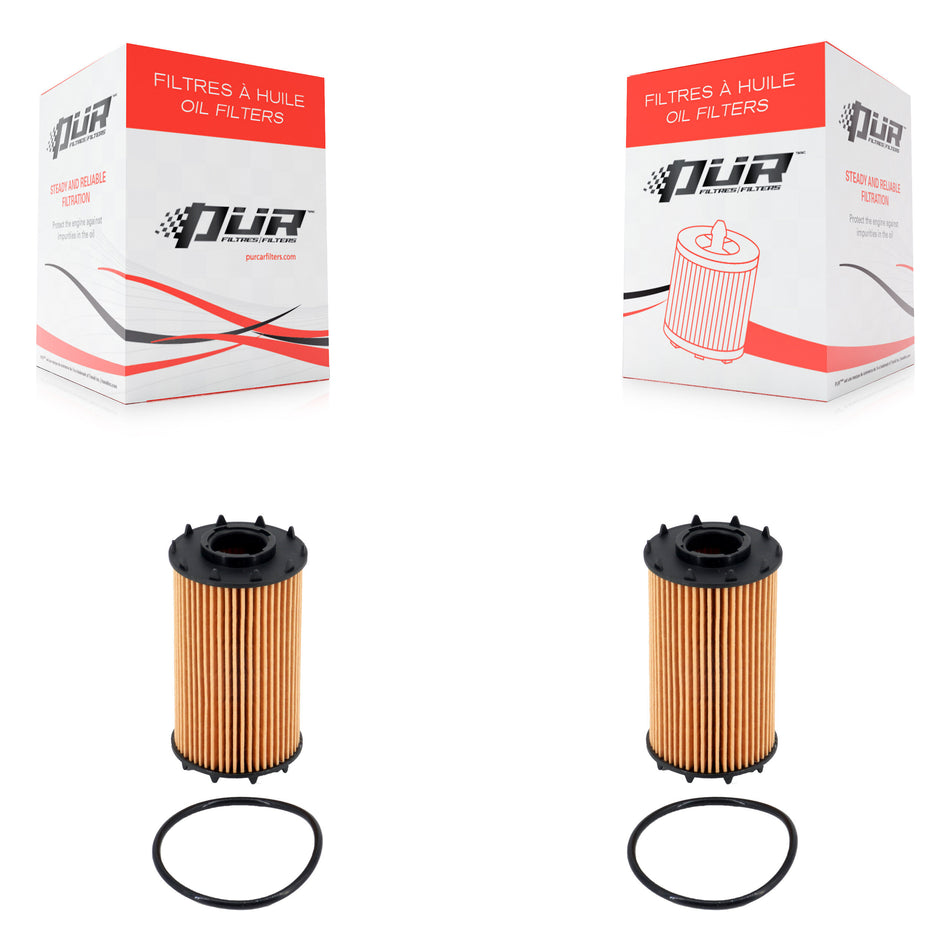 Engine Cartridge Oil Filter (2 Pack) For Audi Porsche Macan Cayenne Q7 SQ5 S5 Q8 Panamera K56-100491