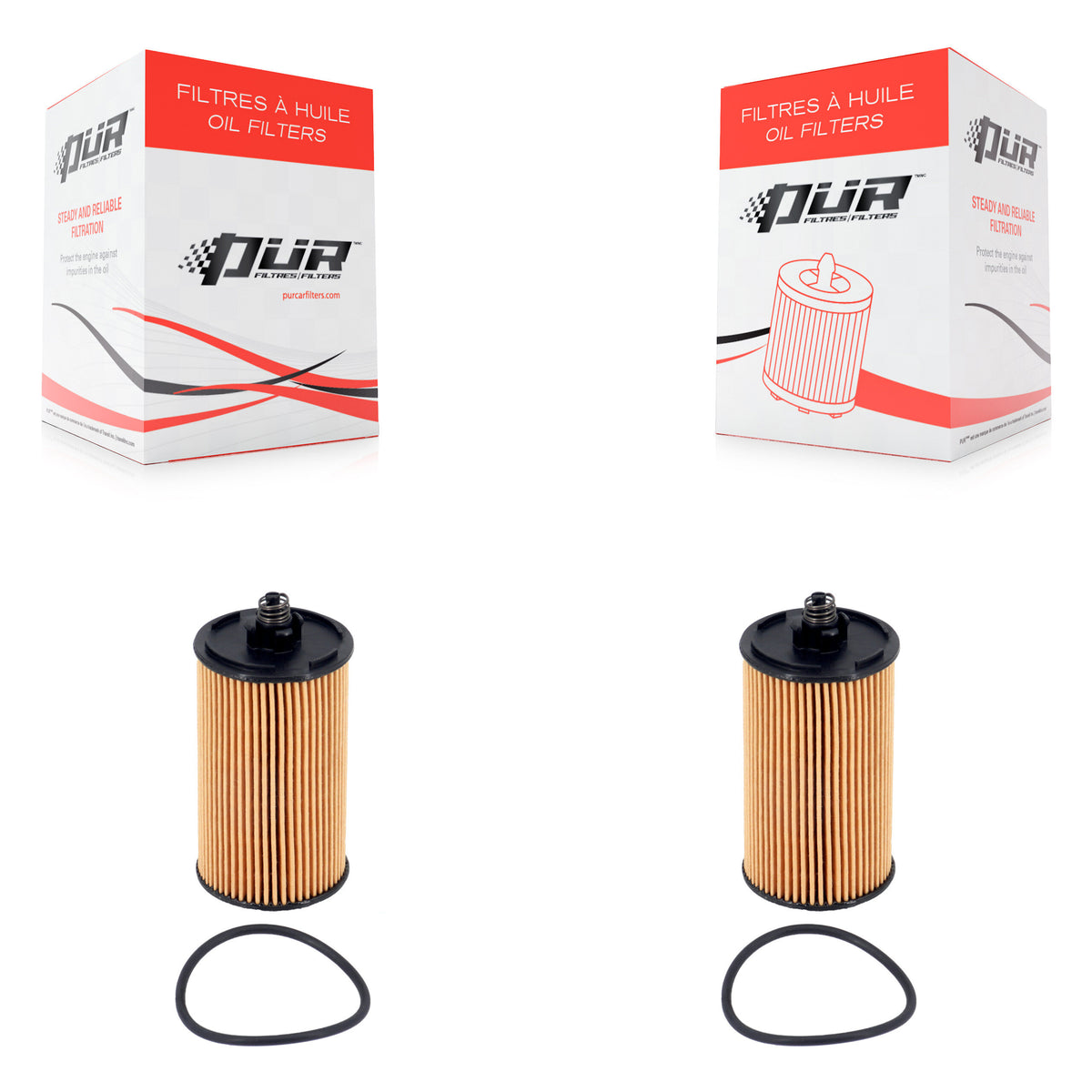 Engine Cartridge Oil Filter (2 Pack) For Chevrolet Cruze Buick Encore Trax Sonic Malibu K56-100492