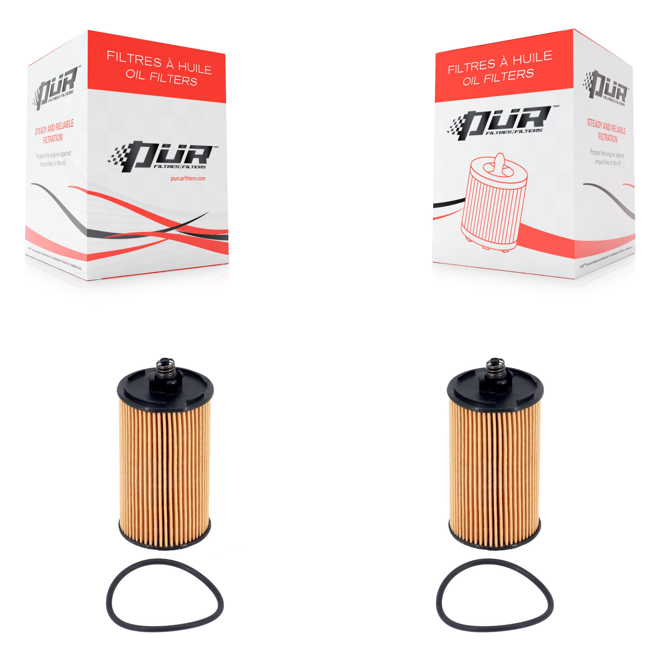 Engine Cartridge Oil Filter (2 Pack) For Chevrolet Cruze Buick Encore Trax Sonic Malibu K56-100492