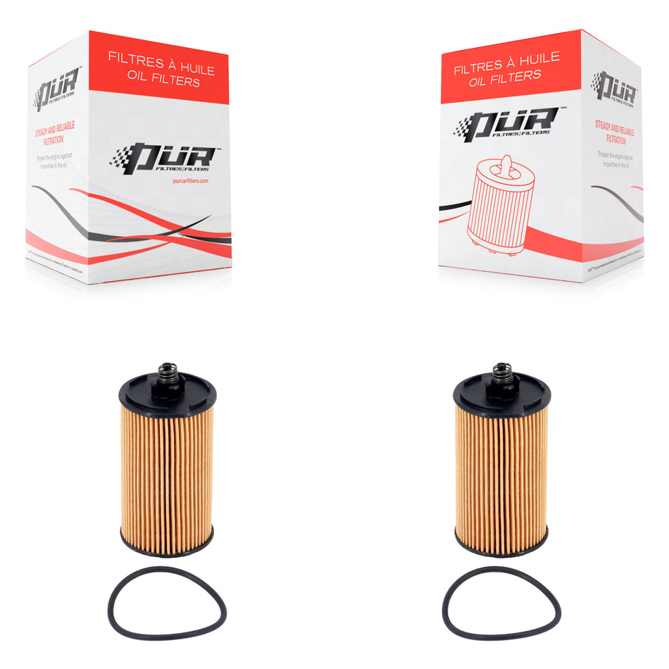 Engine Cartridge Oil Filter (2 Pack) For Chevrolet Cruze Buick Encore Trax Sonic Malibu K56-100492