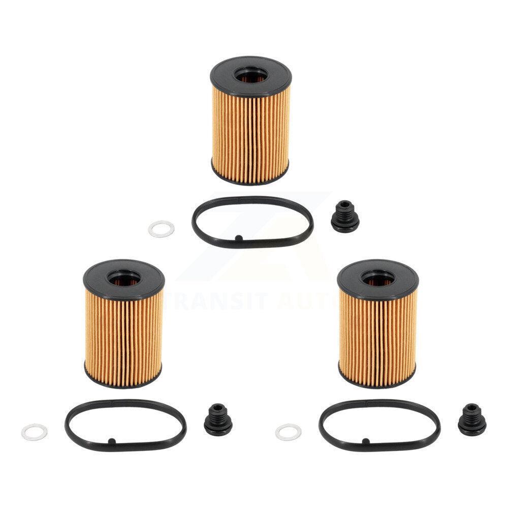Engine Cartridge Oil Filter (3 Pack) For Hyundai Tucson Kia Santa Fe Sportage Sorento K5 K56-100584