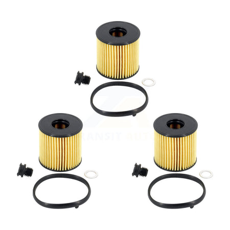 Engine Cartridge Oil Filter (3 Pack) For Hyundai Elantra Kona Sonata Kia K4 2.0L K56-100585
