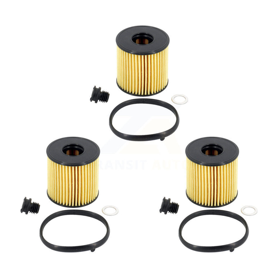 Engine Cartridge Oil Filter (3 Pack) For Hyundai Elantra Kona Sonata Kia K4 2.0L K56-100585