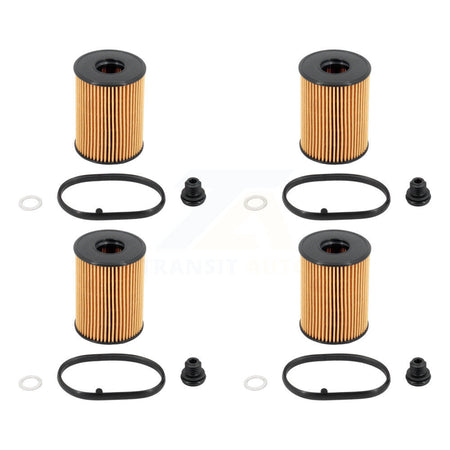 Engine Cartridge Oil Filter (4 Pack) For Hyundai Tucson Kia Santa Fe Sportage Sorento K5 K56-100588