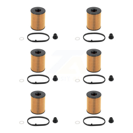 Engine Cartridge Oil Filter (6 Pack) For Hyundai Tucson Kia Santa Fe Sportage Sorento K5 K56-100590