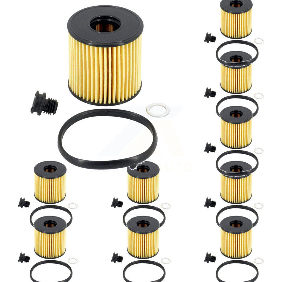 Engine Cartridge Oil Filter (10 Pack) For Hyundai Elantra Kona Sonata Kia K4 2.0L K56-100593