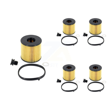 Engine Cartridge Oil Filter (5 Pack) For Hyundai Elantra Kona Sonata Kia K4 2.0L K56-100595