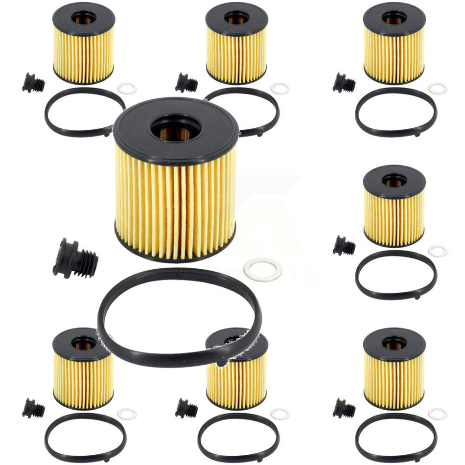 Engine Cartridge Oil Filter (8 Pack) For Hyundai Elantra Kona Sonata Kia K4 2.0L K56-100599