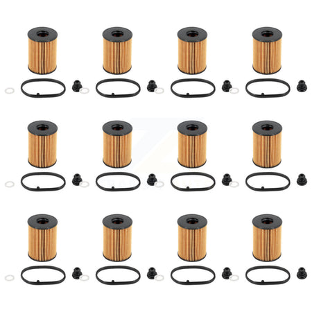 Engine Cartridge Oil Filter (12 Pack) For Hyundai Tucson Kia Santa Fe Sportage Sorento K5 K56-100602