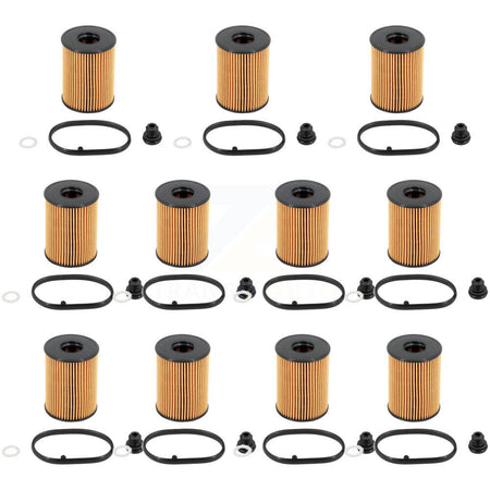 Engine Oil Filter (11 Pack) For Hyundai Tucson Kia Santa Fe Sportage Sorento Sonata Cruz K56-100604