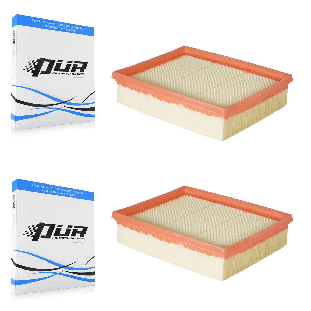Engine Air Filter (2 Pack) For 2006-2011 Mercedes-Benz B200 K57-100005