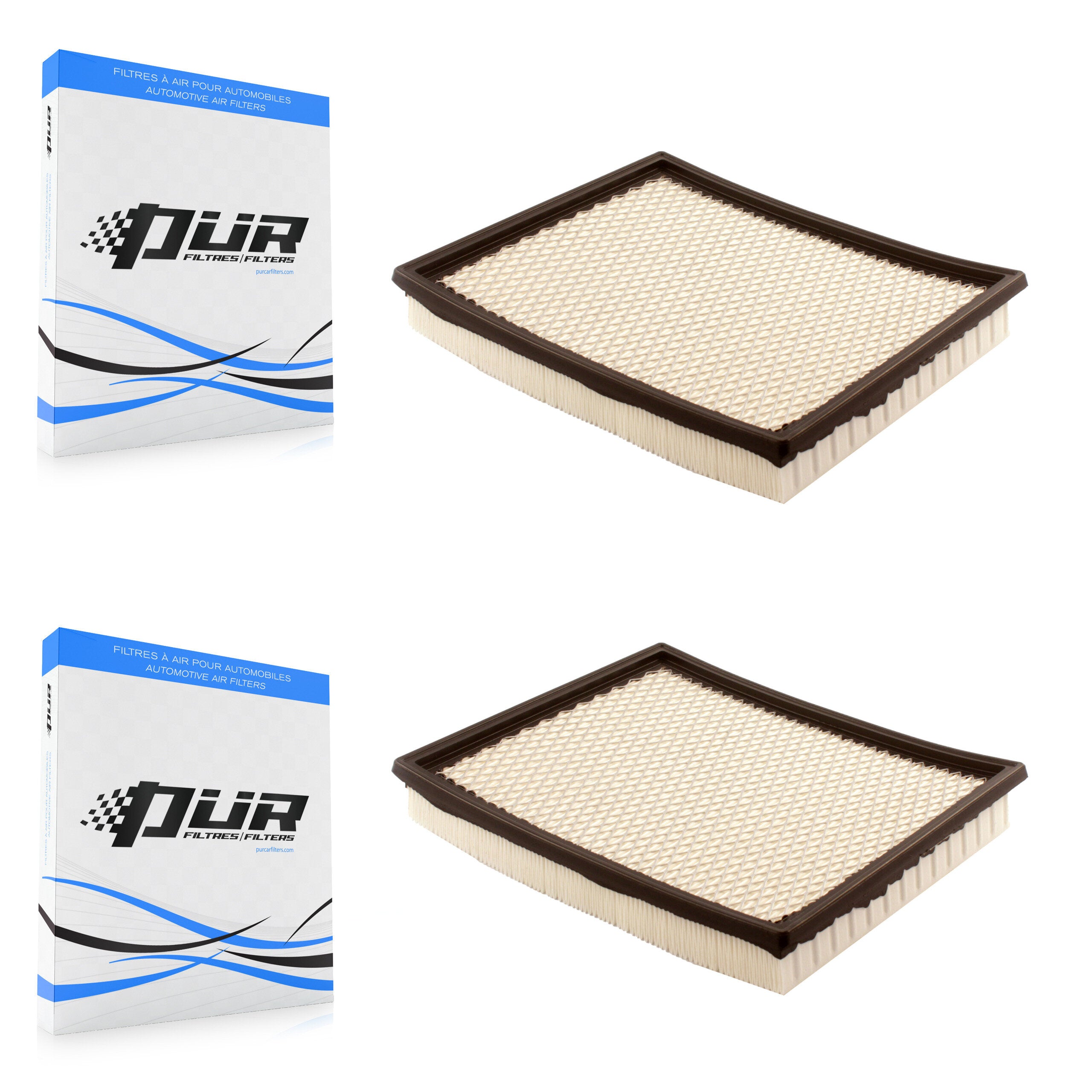 Engine Air Filter (2 Pack) For Nissan Frontier TITAN Jeep Grand Cherokee Pathfinder QX56 K57-100083