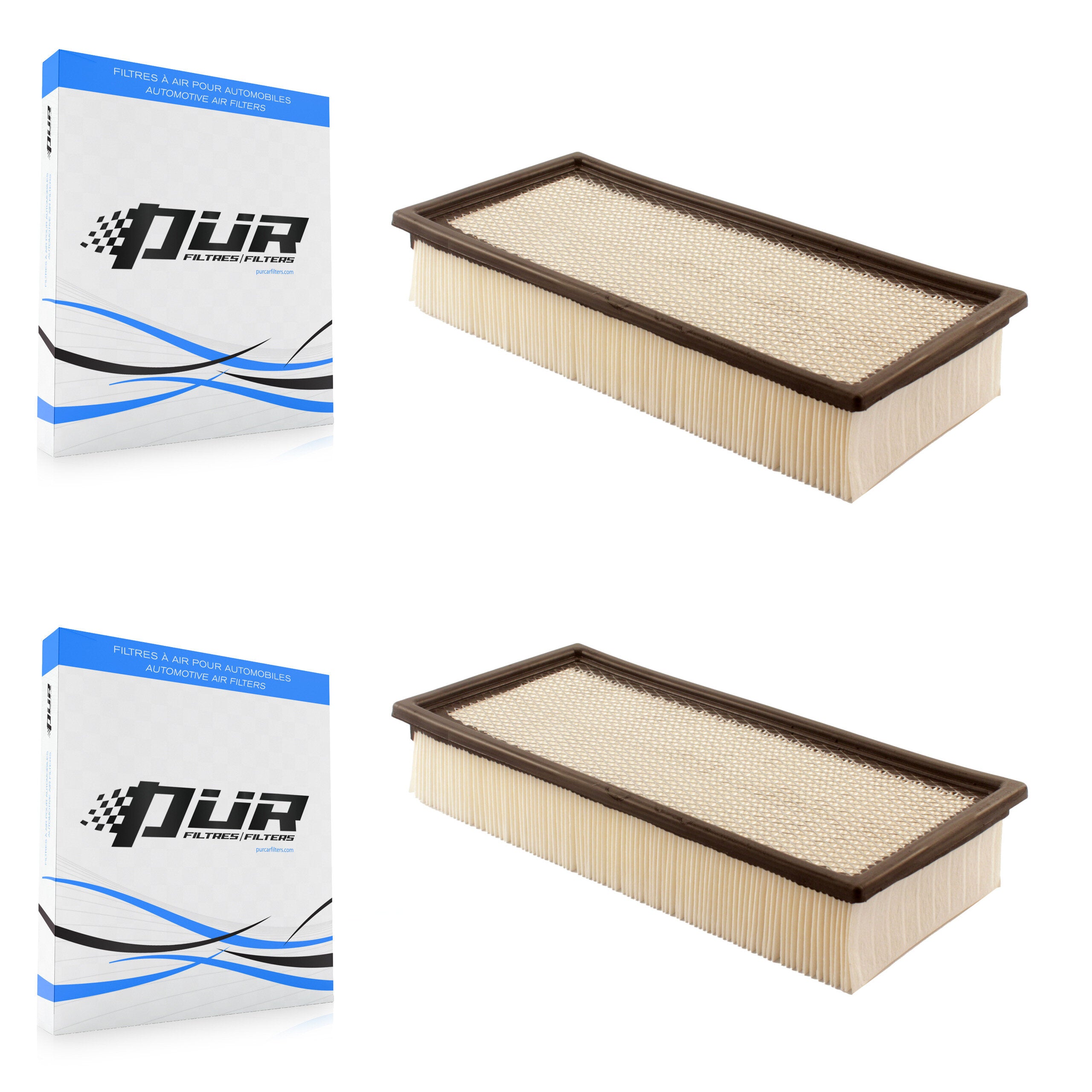 Engine Air Filter (2 Pack) For Ford F-350 Super Duty F-250 F-550 F-450 F-53 Motorhome K57-100093